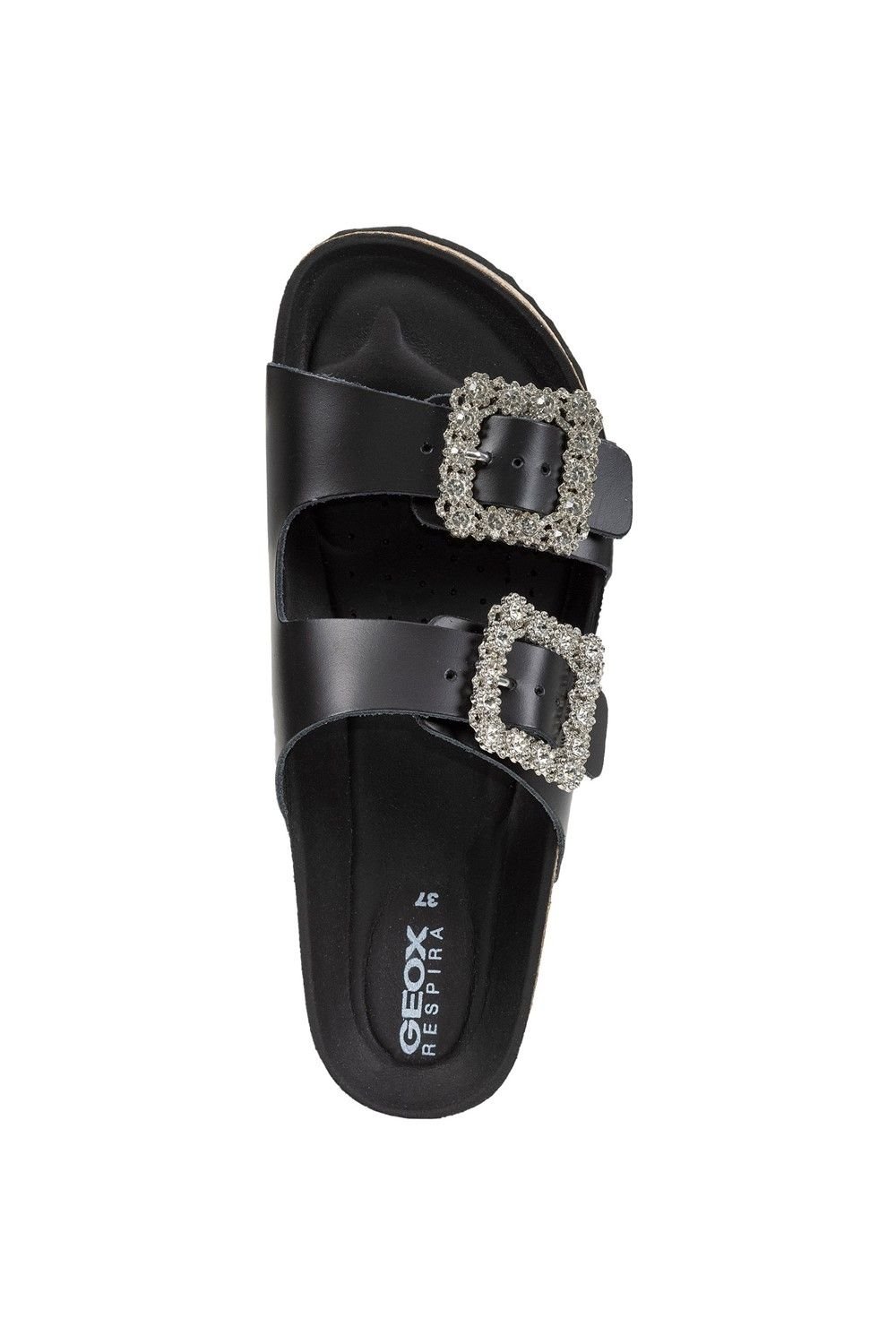 Geox Geox Women's D BRIONIA R SANDALS in Black - 4