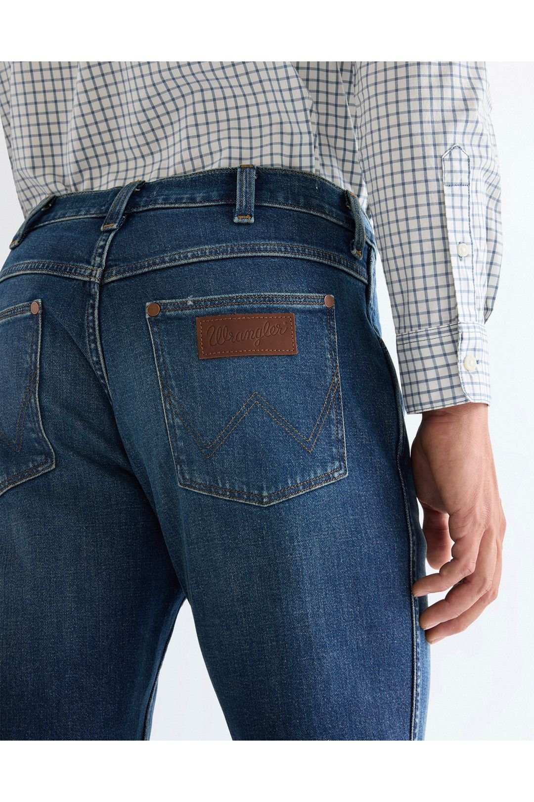 Wrangler Wrangler Men's Greensboro Straight Fit Jeans Stormforge Blue - 4