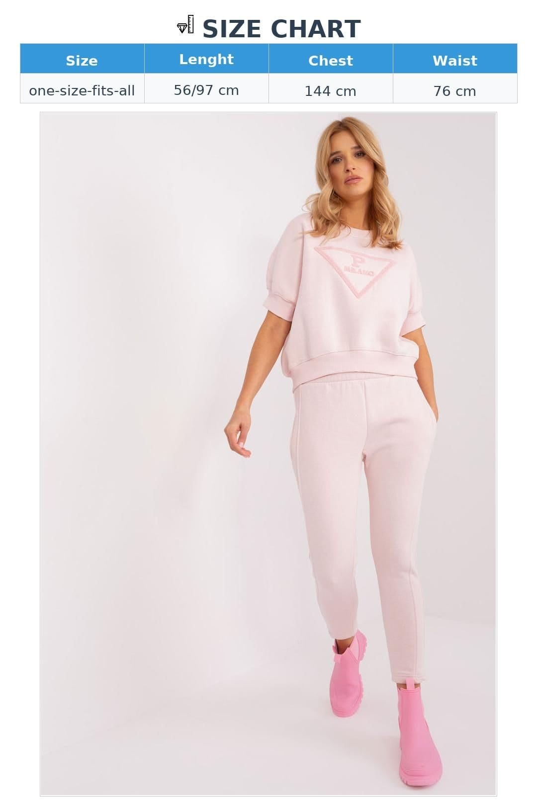 Love Lace Love Lace Women's Insulated Cotton Blend Sweatshirt Set in Pink - 4
