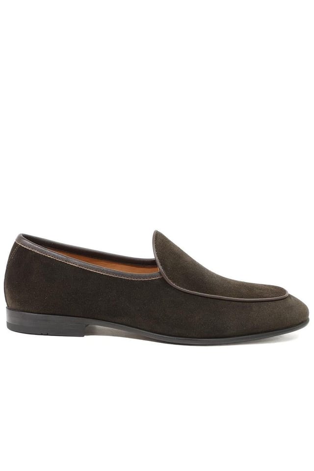 Jones Bootmaker Jones Bootmaker Men's Royce Leather Loafers in Dark Brown - 2
