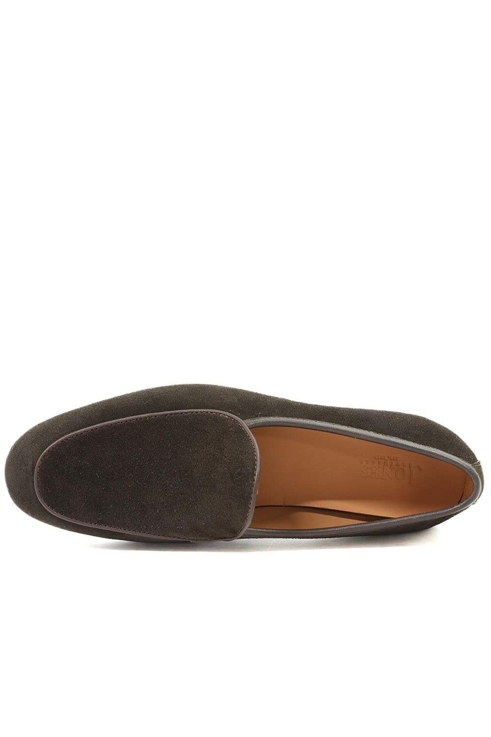 Jones Bootmaker Jones Bootmaker Men's Royce Leather Loafers in Dark Brown - 4