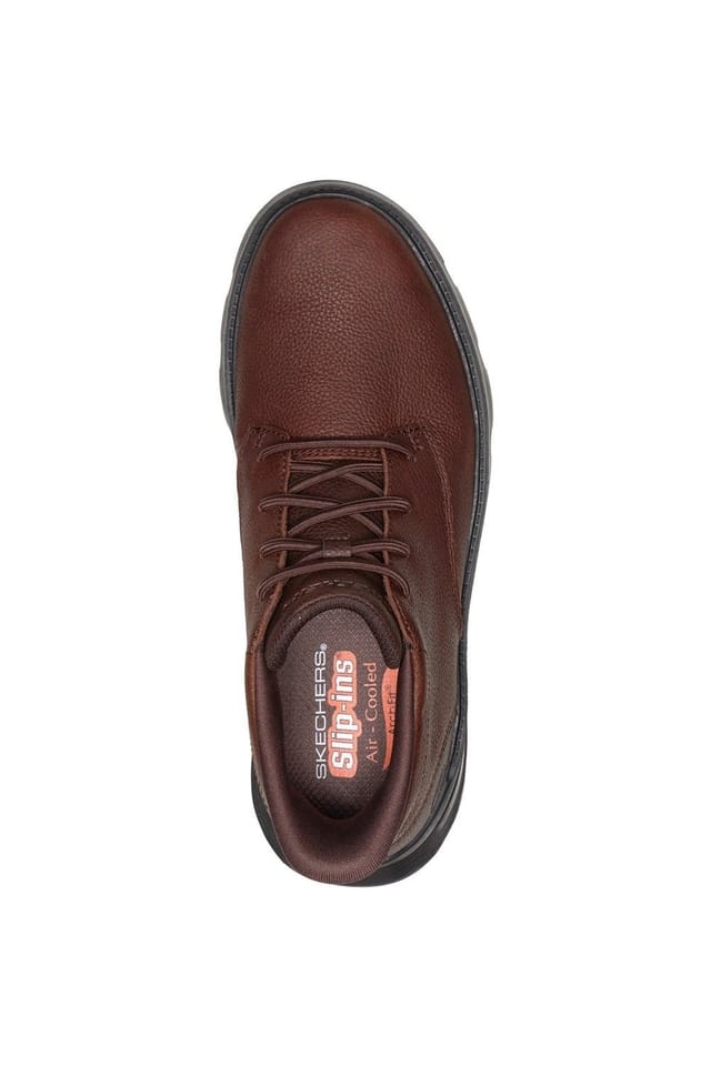 Skechers Skechers Men's Arch Fit Garza Ridley Chukka Boot in Dark Brown - 3