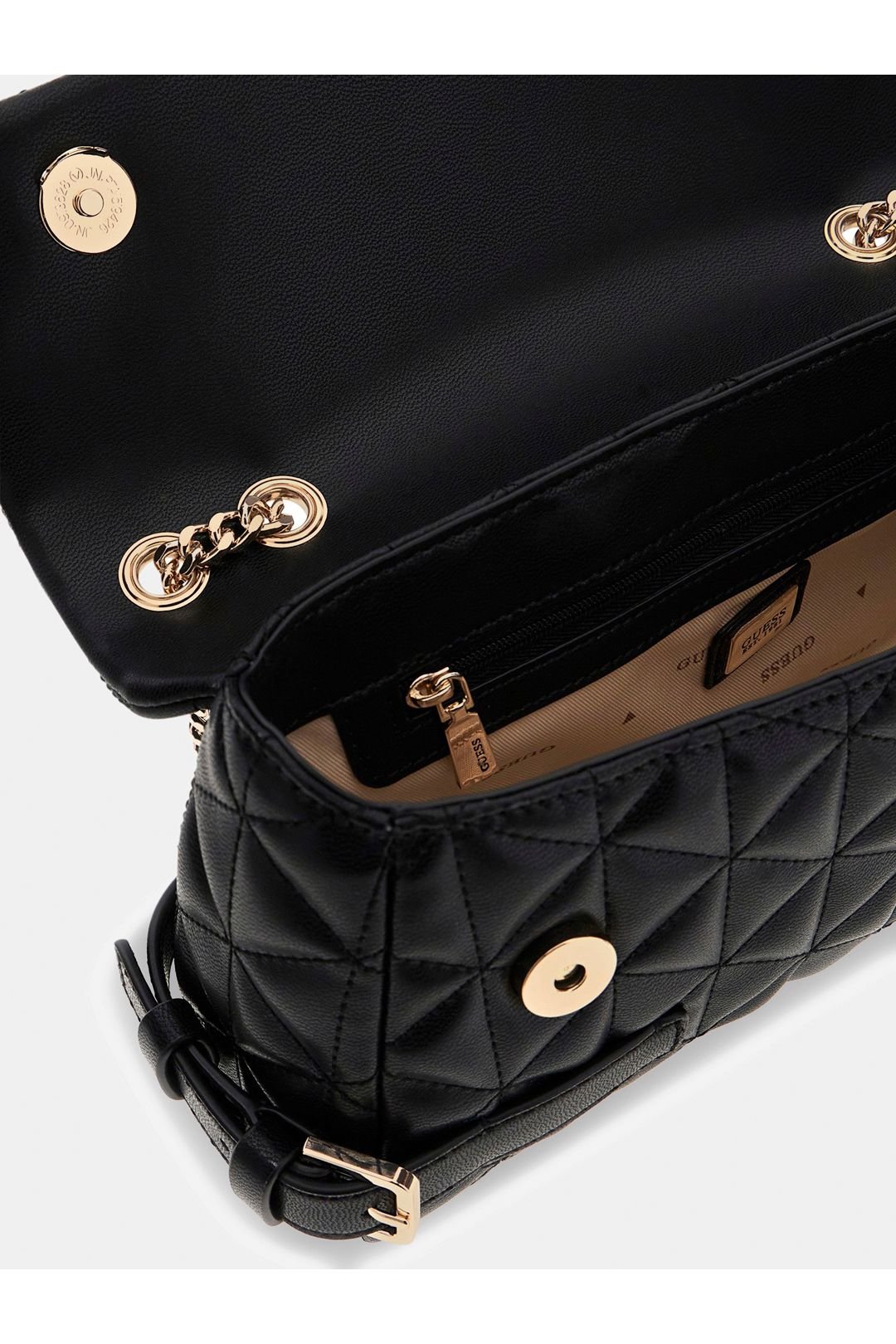 Guess Guess Women's Paisleigh Cnvrtble Xbody Flap Black - 4