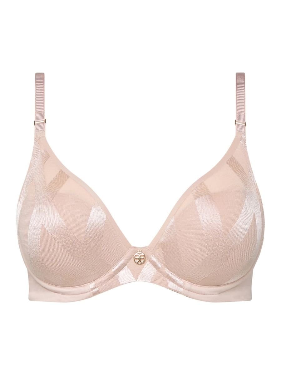 Chantelle Chantelle Women's Glaze Plunge T-Shirt Bra in Pink - 4