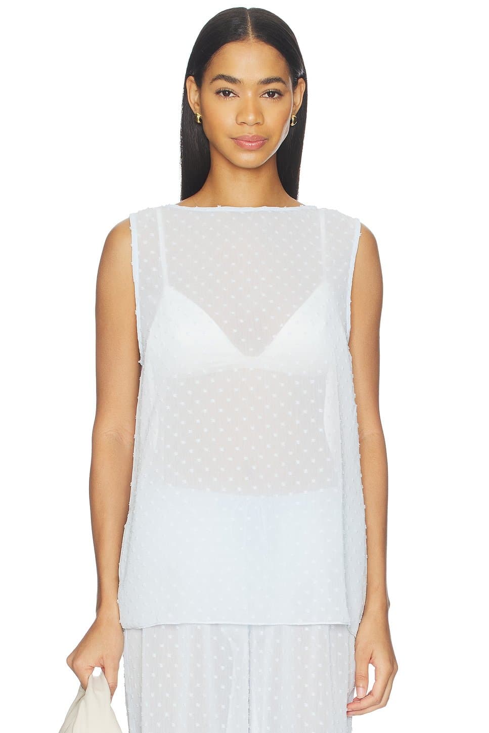 revolve Revolve Elysia Top with Polka Dots in Coast