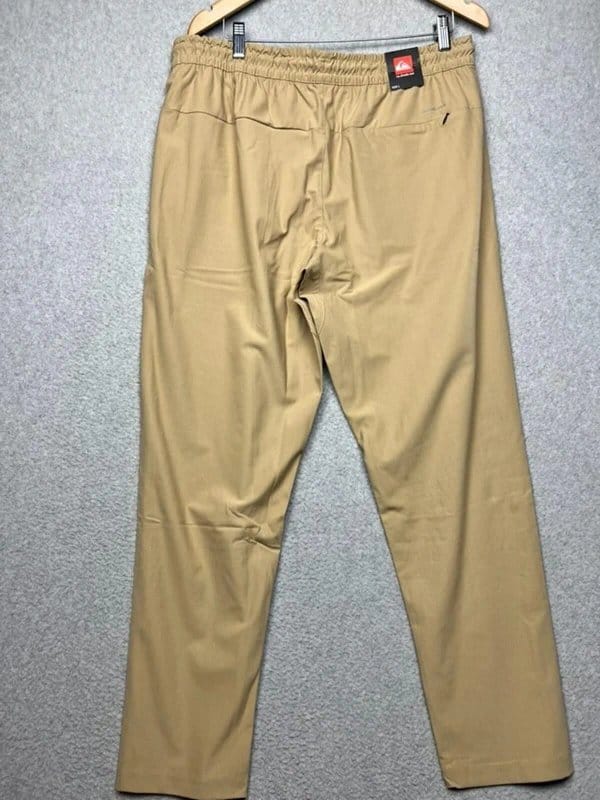 Quiksilver Quiksilver Men's Tech Jogger Pants L Tan Khaki Outdoor Stretch Hiking Utility - 1