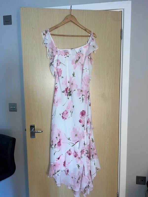 Michaela Louisa Floral floaty embellished boho a symmetrical dress size 10