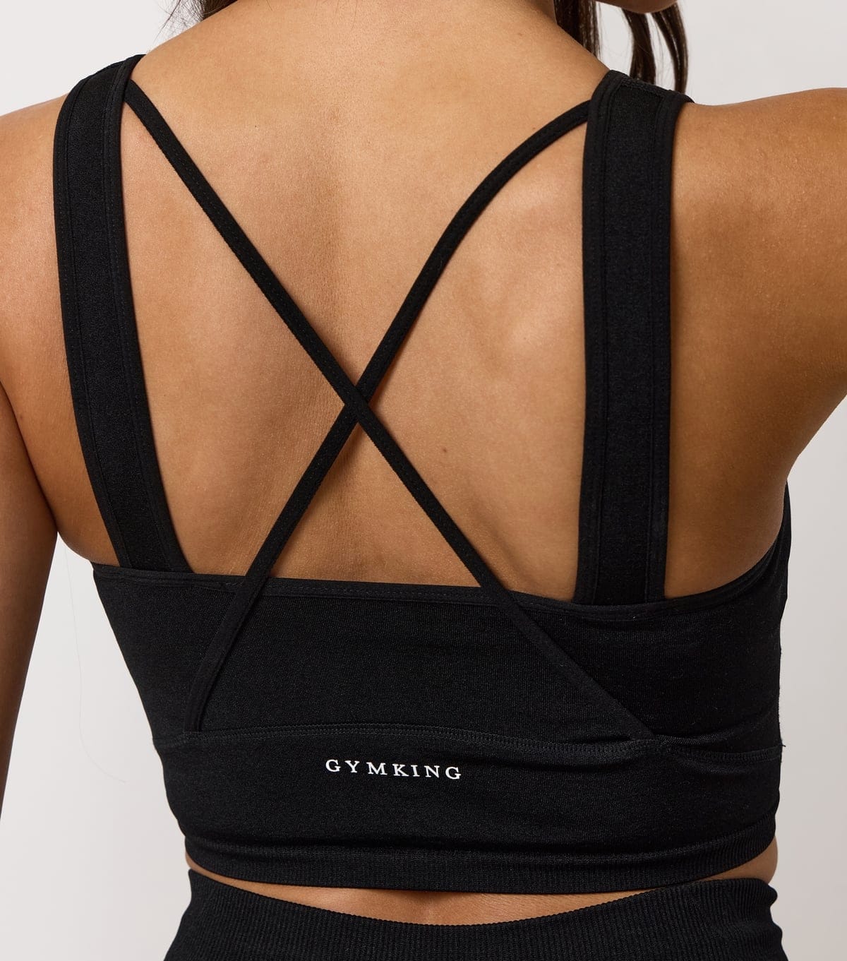 Gym King Women's Black Poise Seamless Tank Top Gym King New Look - 4