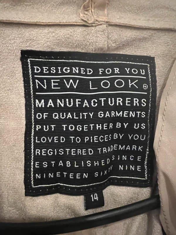 New Look Beige Leather Jacket