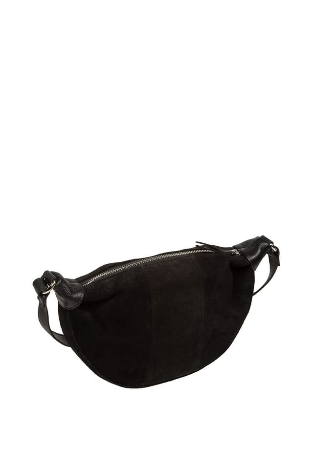 Pure Luxuries London Pure Luxuries London Women's 'Harper' Suede Cross Body Bag in Black - 3
