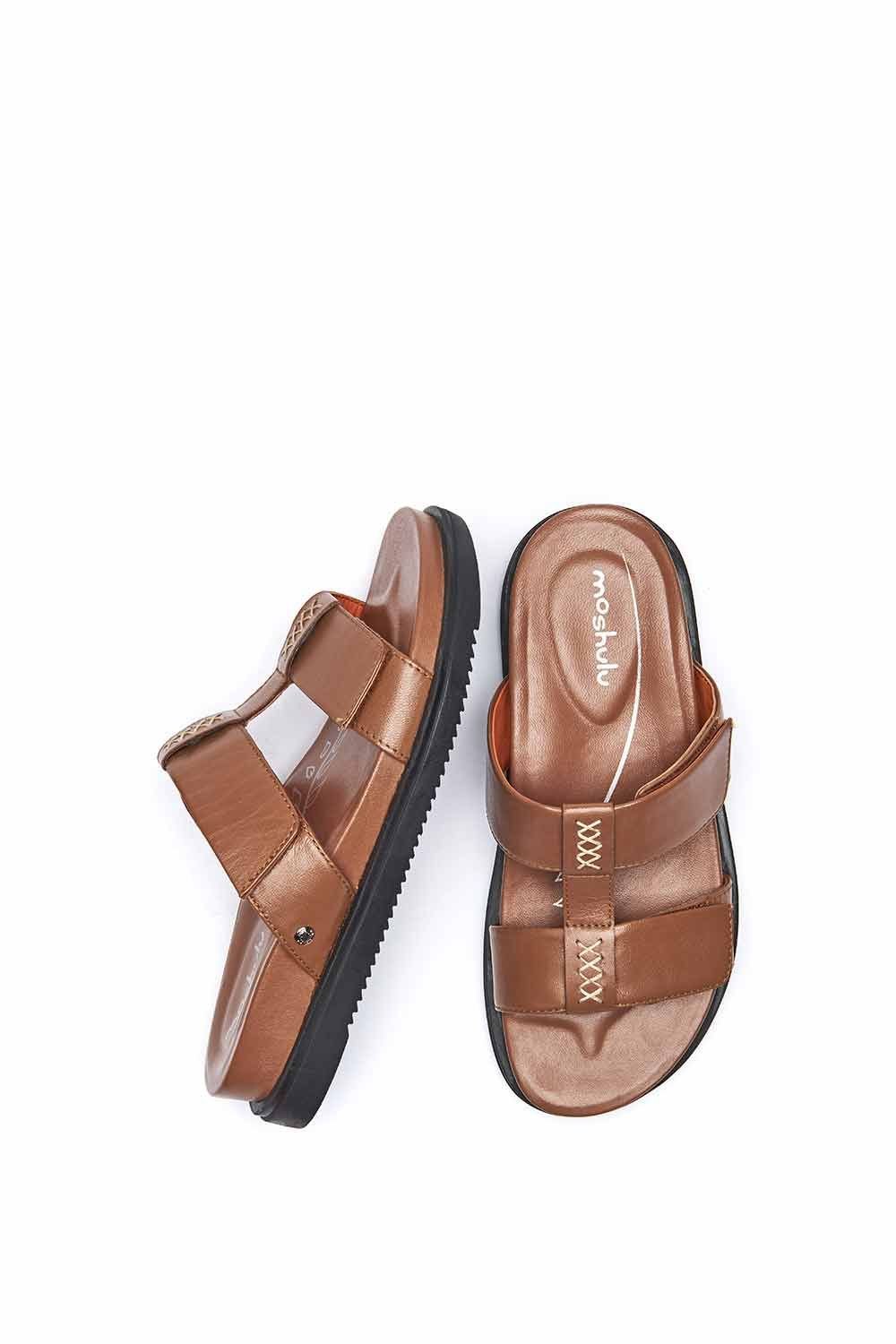 Moshulu Moshulu Women's 'Atlanta' Lightweight Chunky Gladiator Sandals in Tan - 2