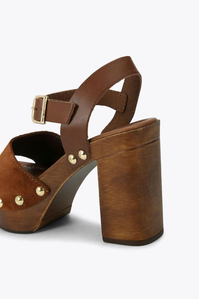 Carvela Carvela Women's 'Festa Block' Suede Heels in Tan - 3