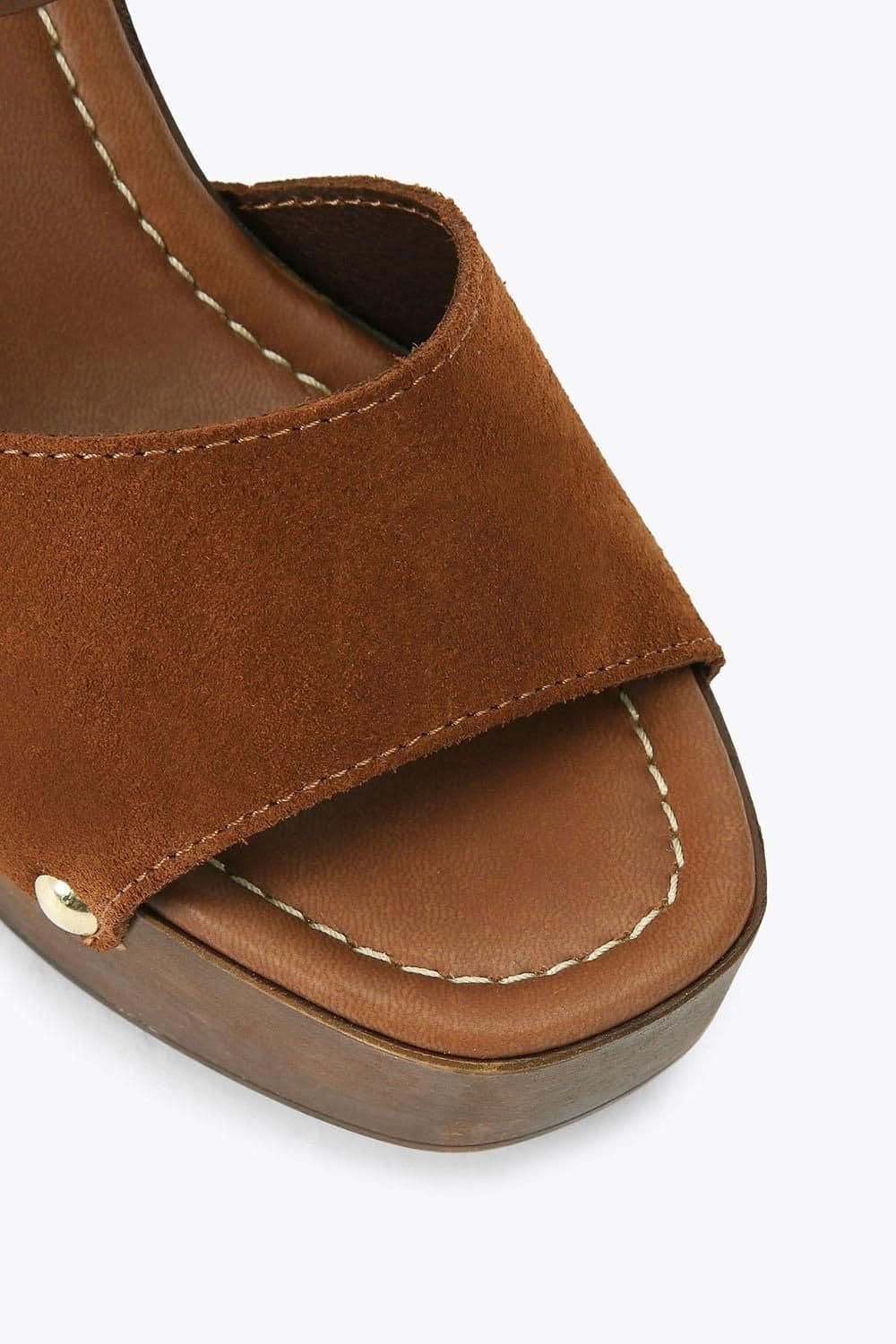 Carvela Carvela Women's 'Festa Block' Suede Heels in Tan - 4