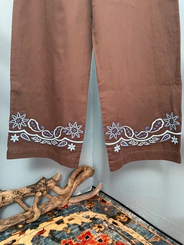 Free People Free people Marrakesh embroidered trousers XS W26