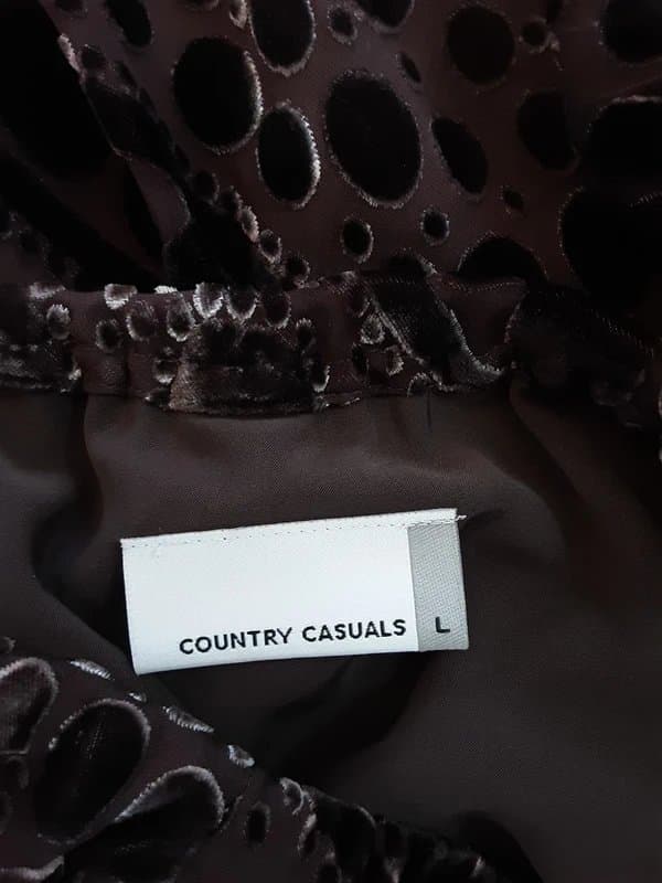 Country Casuals Country Casuals Silk velvet devore maxi skirt 14