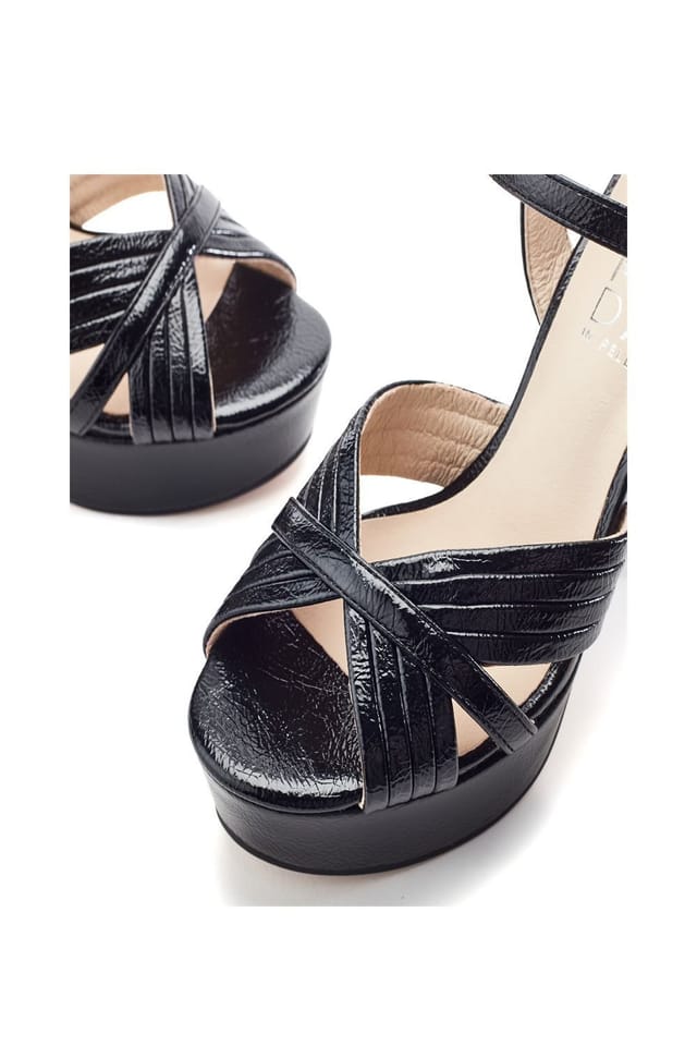 Moda in Pelle Moda In Pelle Women's 'Mardonia' Patent Heeled Sandals in Black - 3