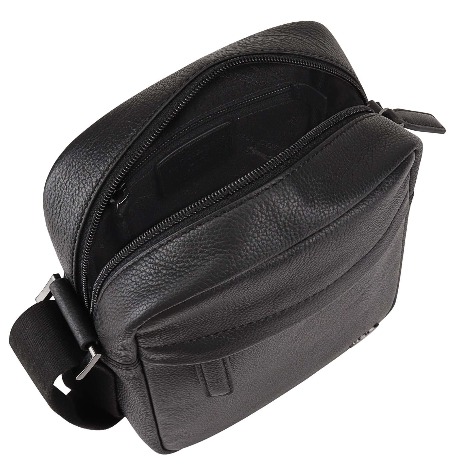 Paul Costelloe Paul Costelloe Men's Jason Leather Manbag in Black - 4