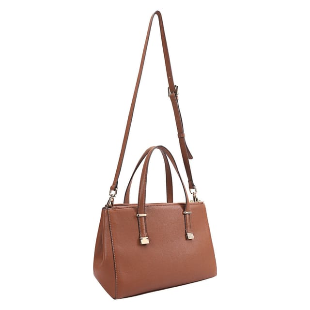 Sosandar SOSANDAR Women's Sloane Leather Multi Way Bag in Brown - 2