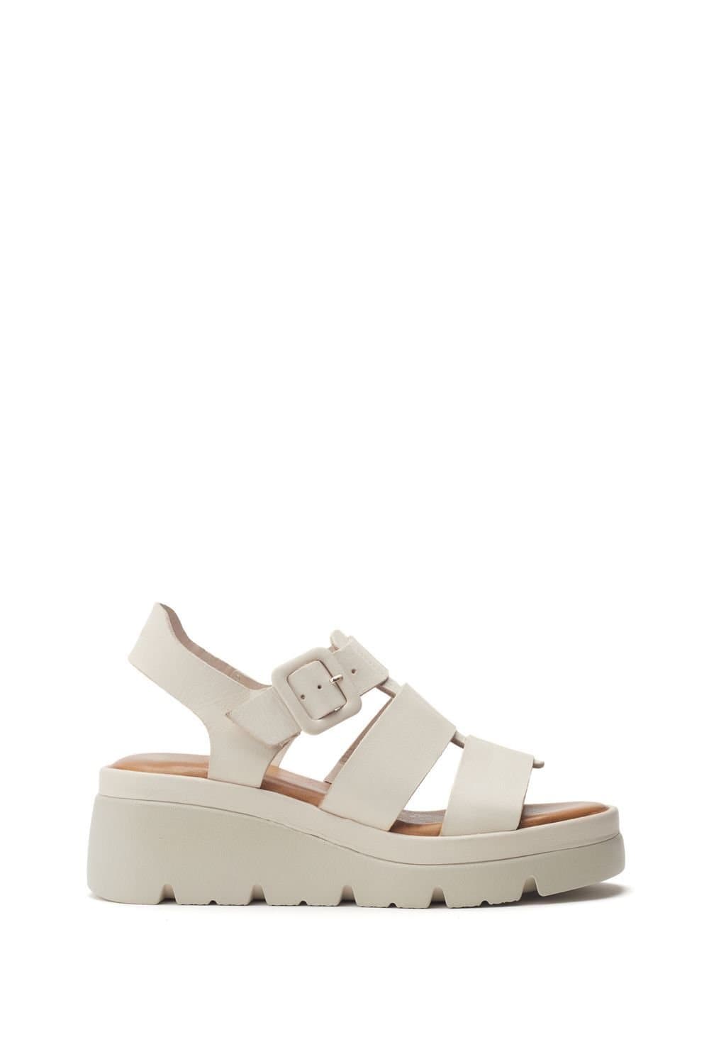 Moda in Pelle Moda In Pelle Women's 'Stathes' Leather Flatforms in Off-White