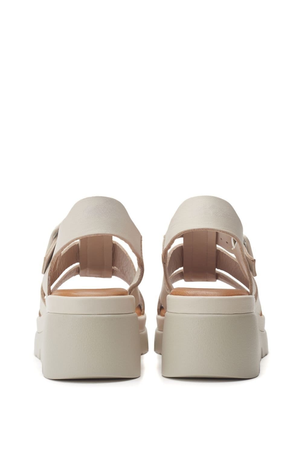 Moda In Pelle Moda In Pelle Women's 'Stathes' Leather Flatforms in Off-White - 4