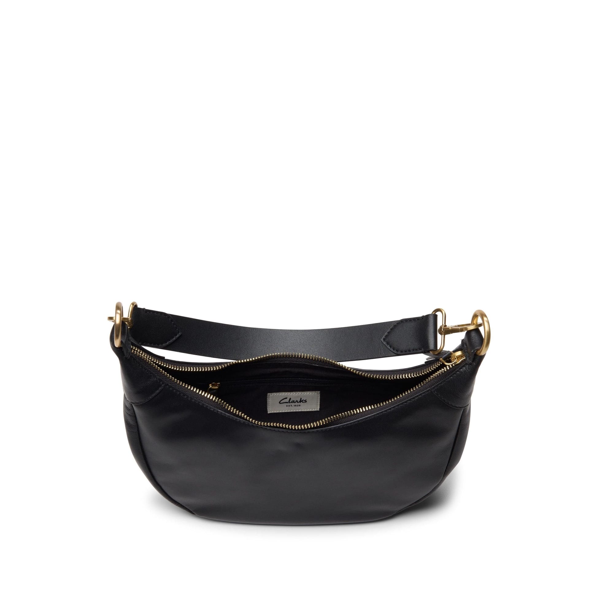 Clarks Clarks Women's Willow Moon Mini Black Leather Shoulder Bag, Cross Body Bag - 4