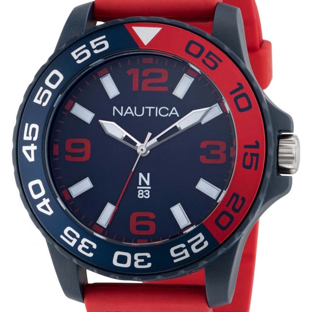 Nautica Nautica Men's NAPFWS303 Finn World 45mm Quartz Watch in Red - 2
