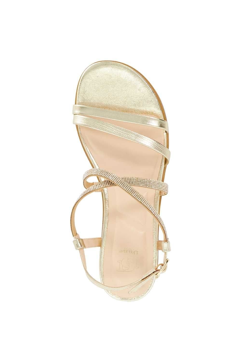 Dune London Dune London Women's 'Lexia' Leather Sandals in Metallics - 4