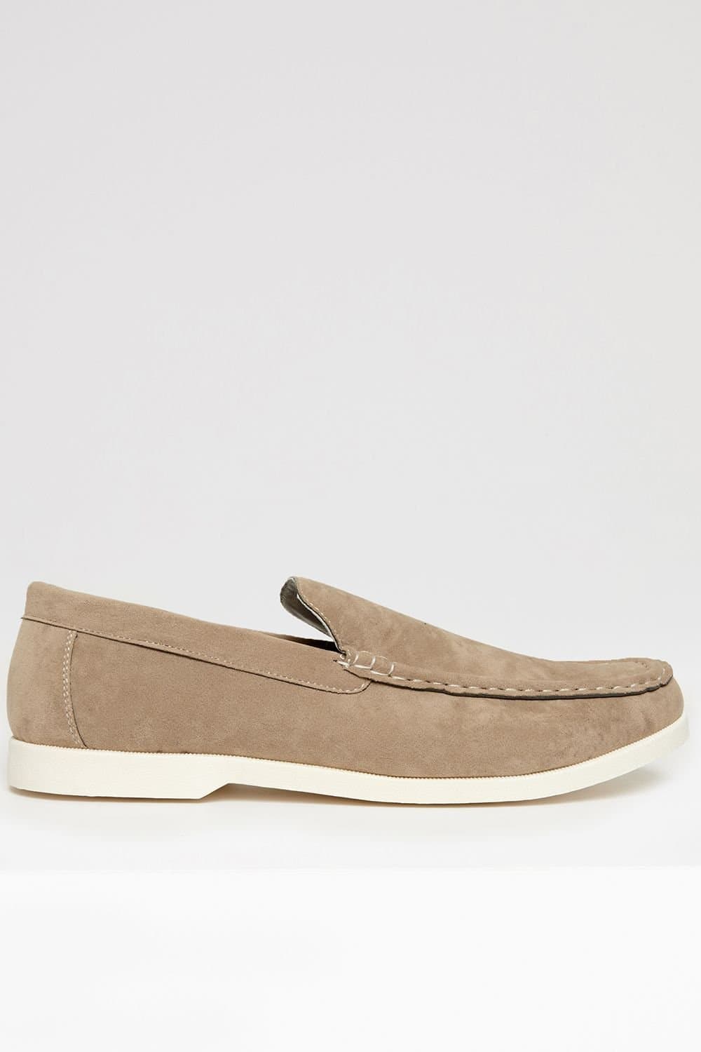 Threadbare threadbare Men's Faux Suede Slip On Loafers in Olive