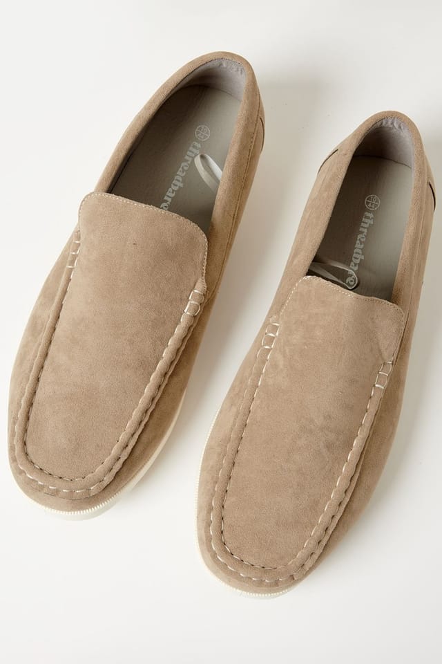 Threadbare threadbare Men's Faux Suede Slip On Loafers in Olive - 2