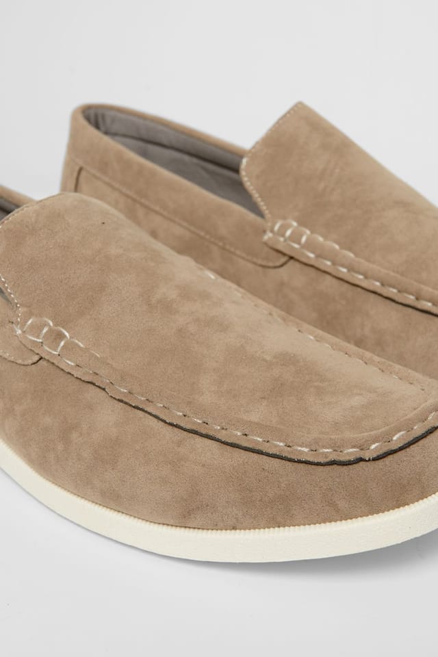 Threadbare threadbare Men's Faux Suede Slip On Loafers in Olive - 3