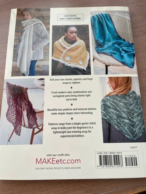 No Label Modern knitted shawls and wraps pattern book