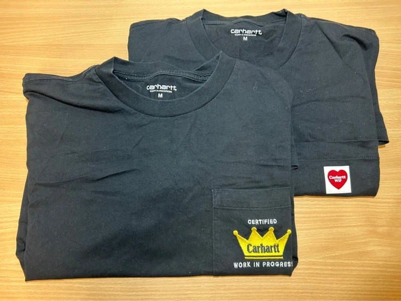 Carhartt 2 x Carhartt tee M very good condition black