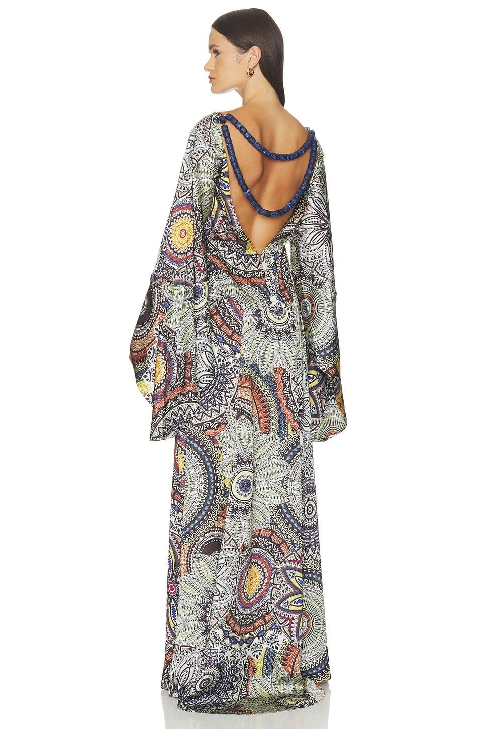 Revolve Medallion Print Embellished Maxi Dress