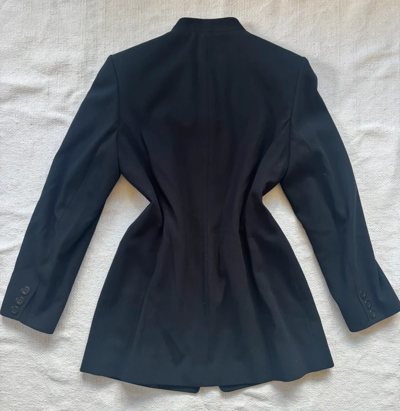 Richards Vintage Richards size 12 black tailored blazer spring jacket tailored top y2k 90s style - 1