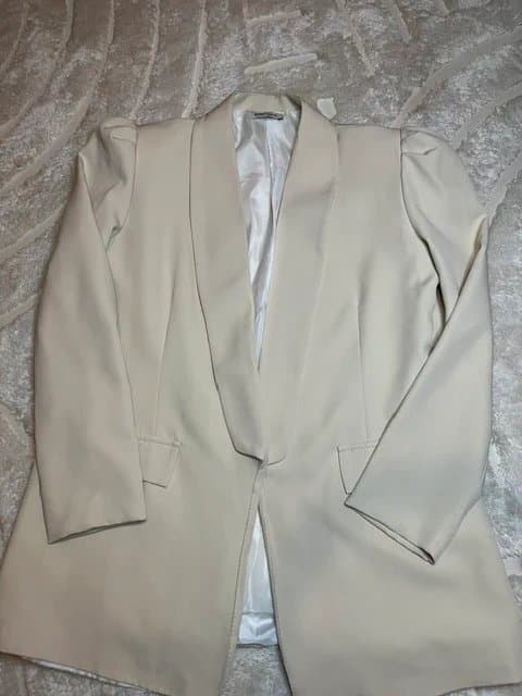 Rosy Days Rosy Days cream blazer - S10