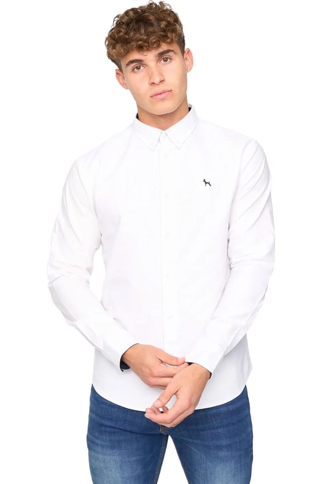 Bewley&Ritch Bewley&Ritch Men's Chatmen Oxford Slim Shirt in White - 2
