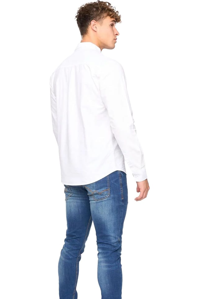 Bewley&Ritch Bewley&Ritch Men's Chatmen Oxford Slim Shirt in White - 3