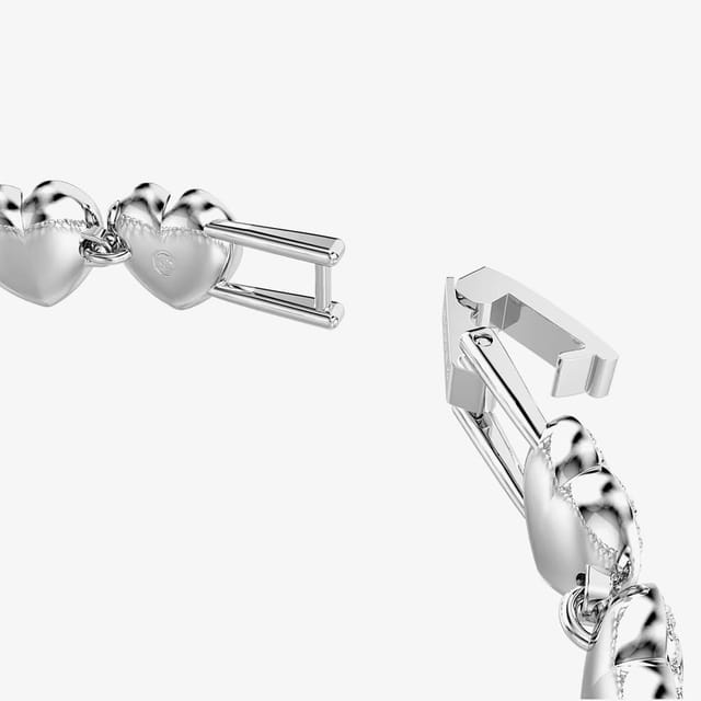 Swarovski Swarovski Women's Ariana Grande X Capsule White Crystal Heart Bracelet 5720860 in Silver - 3