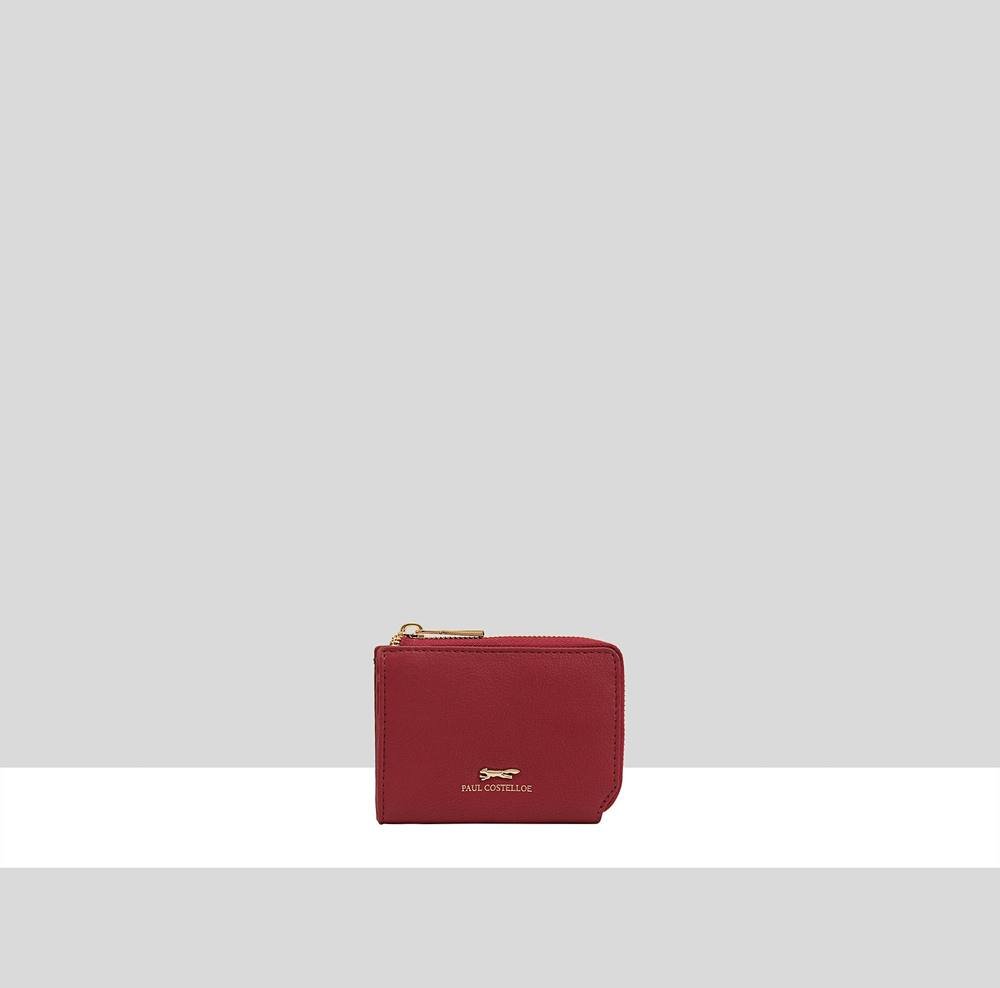 Paul Costelloe Paul Costelloe Women's Tano Leather Purse in Dark Red - 1