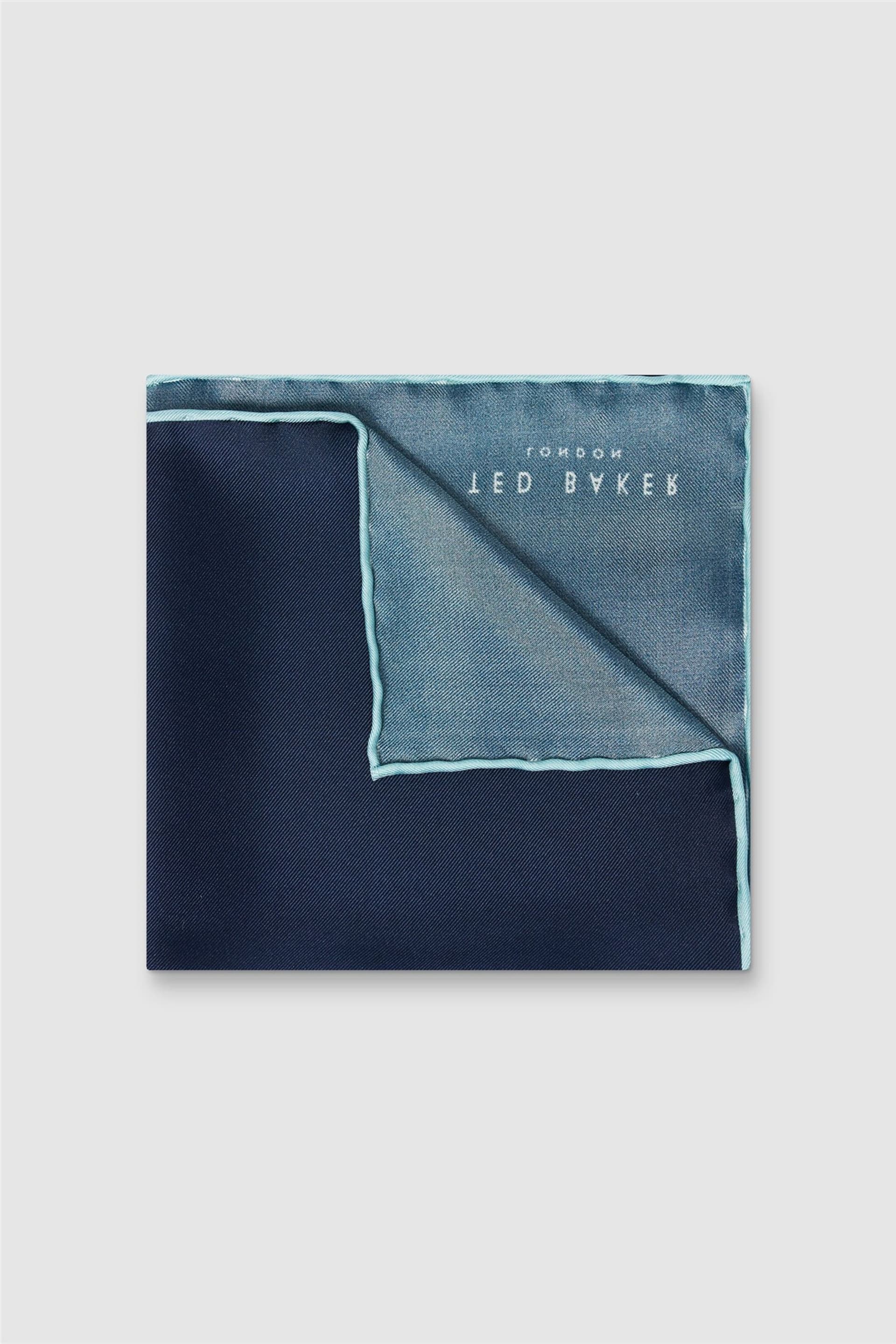 Ted Baker Ted Baker Men's Plain Pocket Square in Navy
