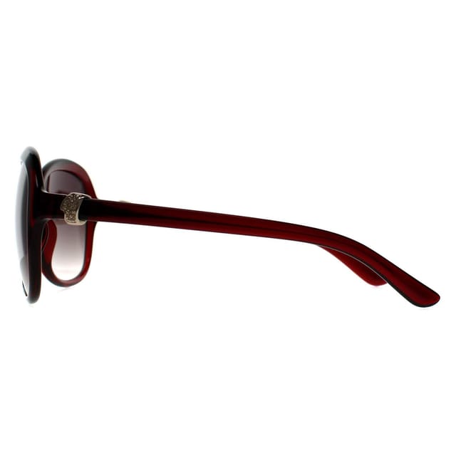 Seksy Seksy Women's Oval Transparent Burgundy Smoke Gradient N2812 in Red - 3