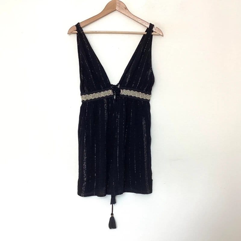 River Island River island black - metallic jumpsuit - playsuit size 8 - 10 small S worn once - 1