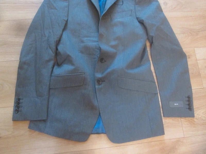 Marks & Spencer M&S size 36L grey tailored lined suit Jacket brand new with tags