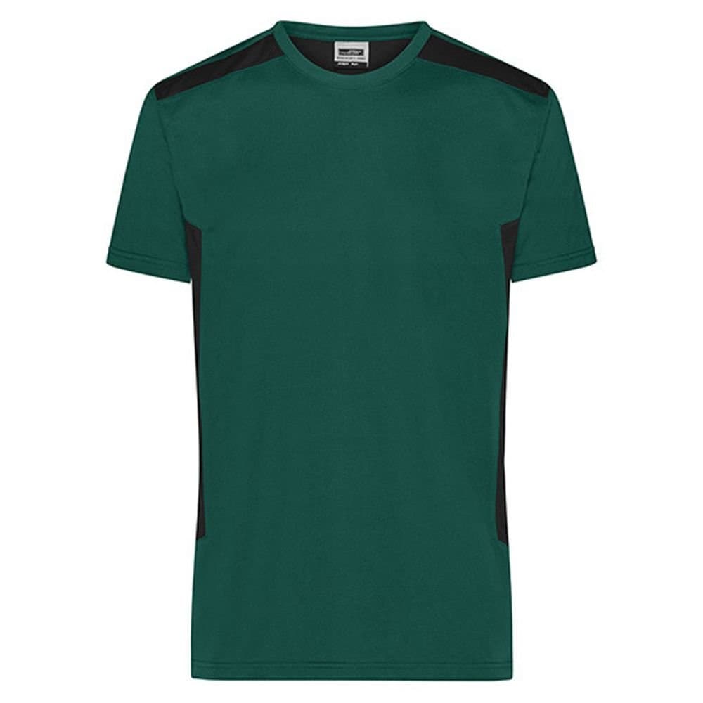 James and Nicholson James and Nicholson Men's Workwear Strong T-Shirt in Dark Green