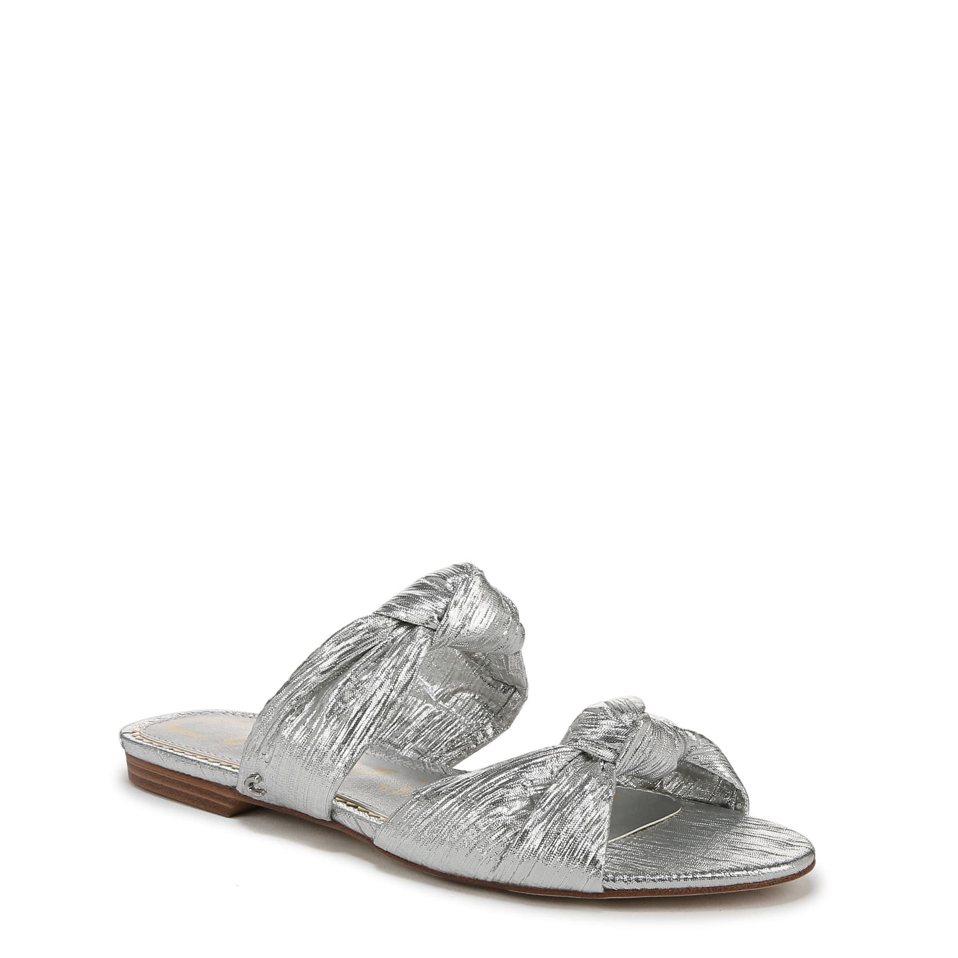 Sam Edelman Sam Edelman Silver Satin Sandals