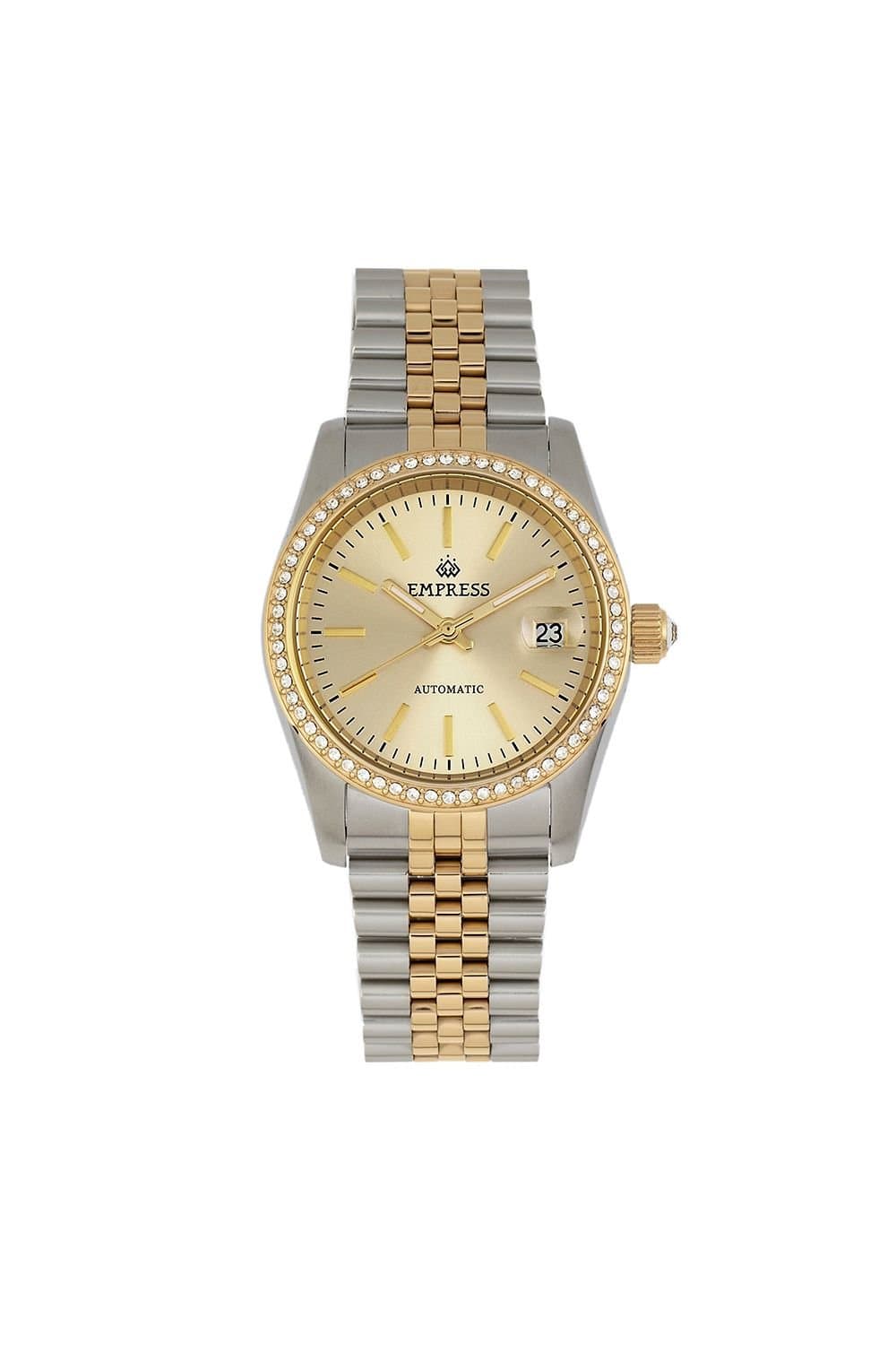 Empress Empress Women's Constance Automatic Bracelet Watch with Date in Silver