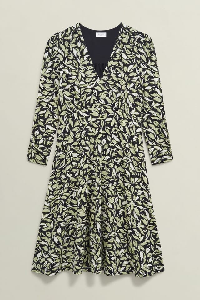 Hobbs London Hobbs London Women's Elosie V-Neck Jersey Dress in Dark Navy - 2