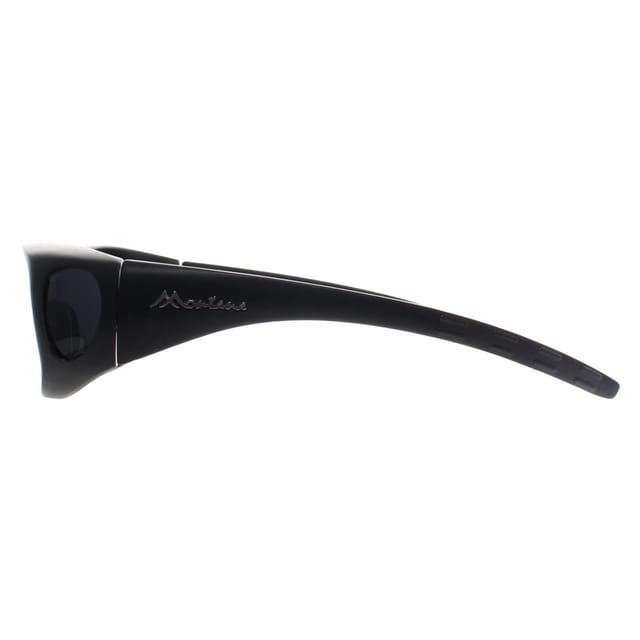 montana montana Men's Rectangle Black Smoke Polarized MFO1 Fit Over Glasses Sunglasses - 3