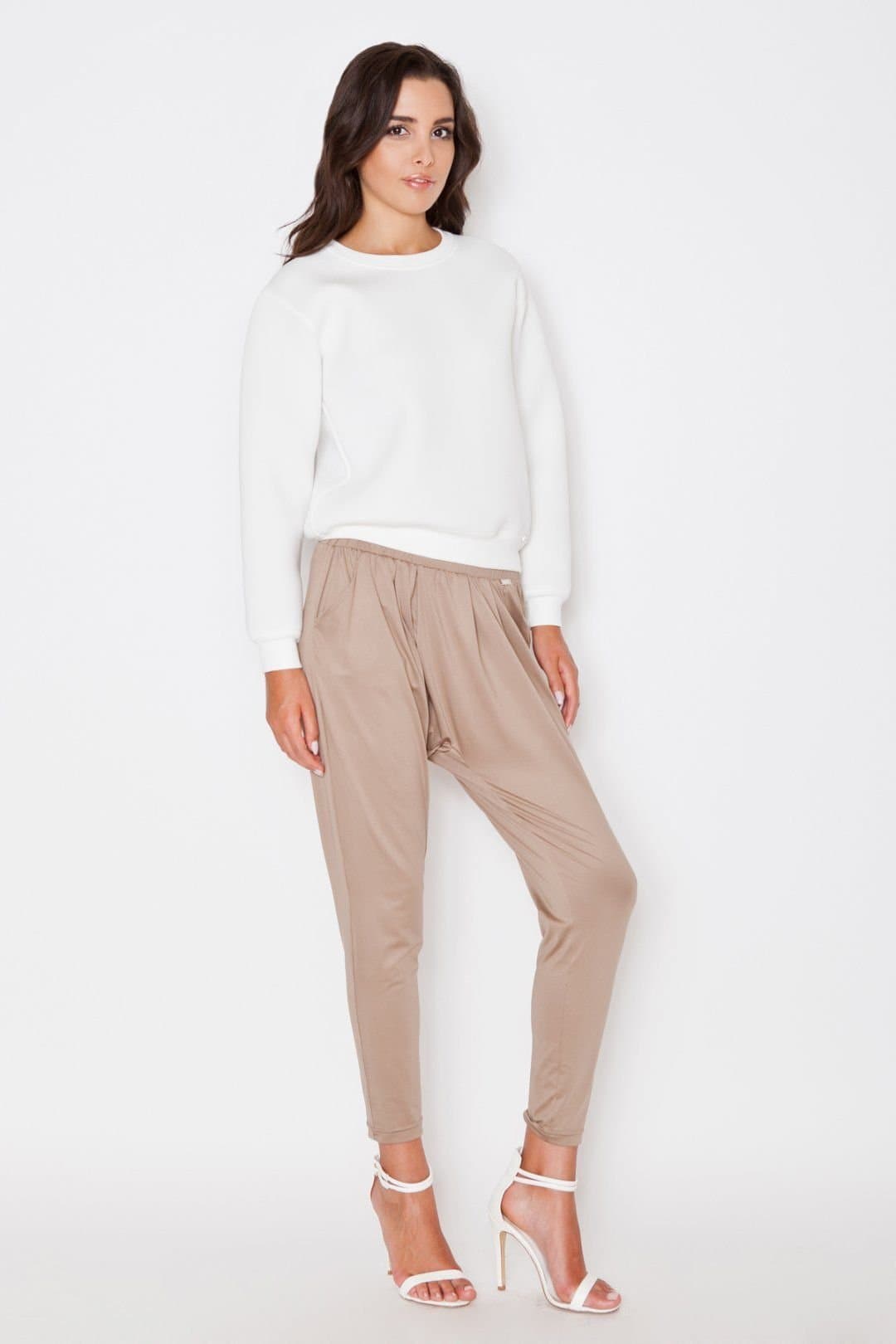 Love Lace Love Lace Women's Foam Long Sleeve Sweatshirt with Welt Hem in White
