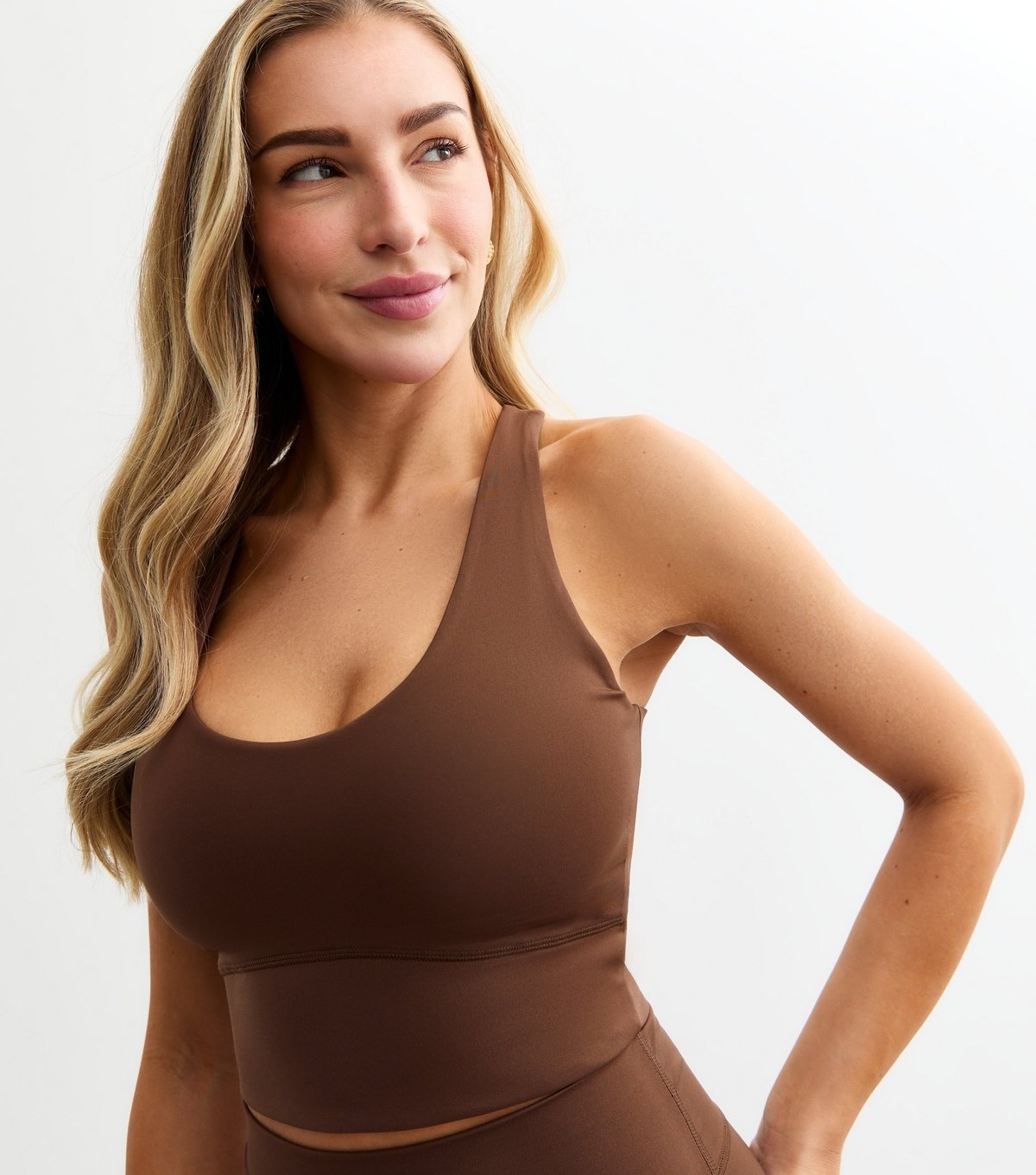 Rise Women's by Zara McDermott Brown Active Scoop Neck Vest Rise New Look - 2